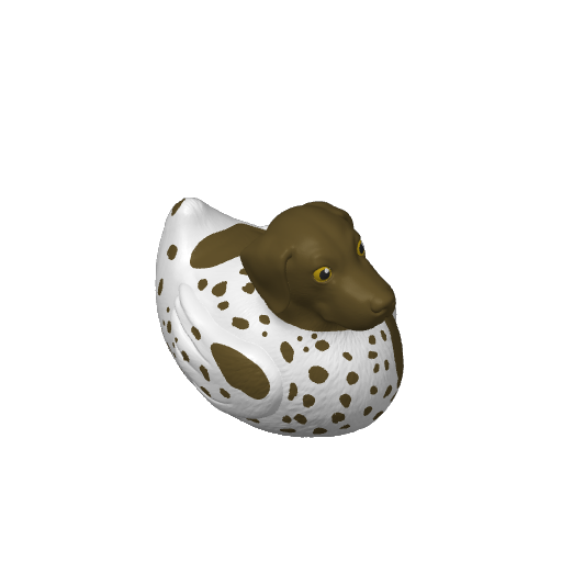 Athletic Hunting Dog Dash Duck (3D render, made to order)