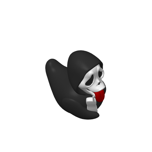 White Masked Scream Killer Dash Duck (3D render, made to order)