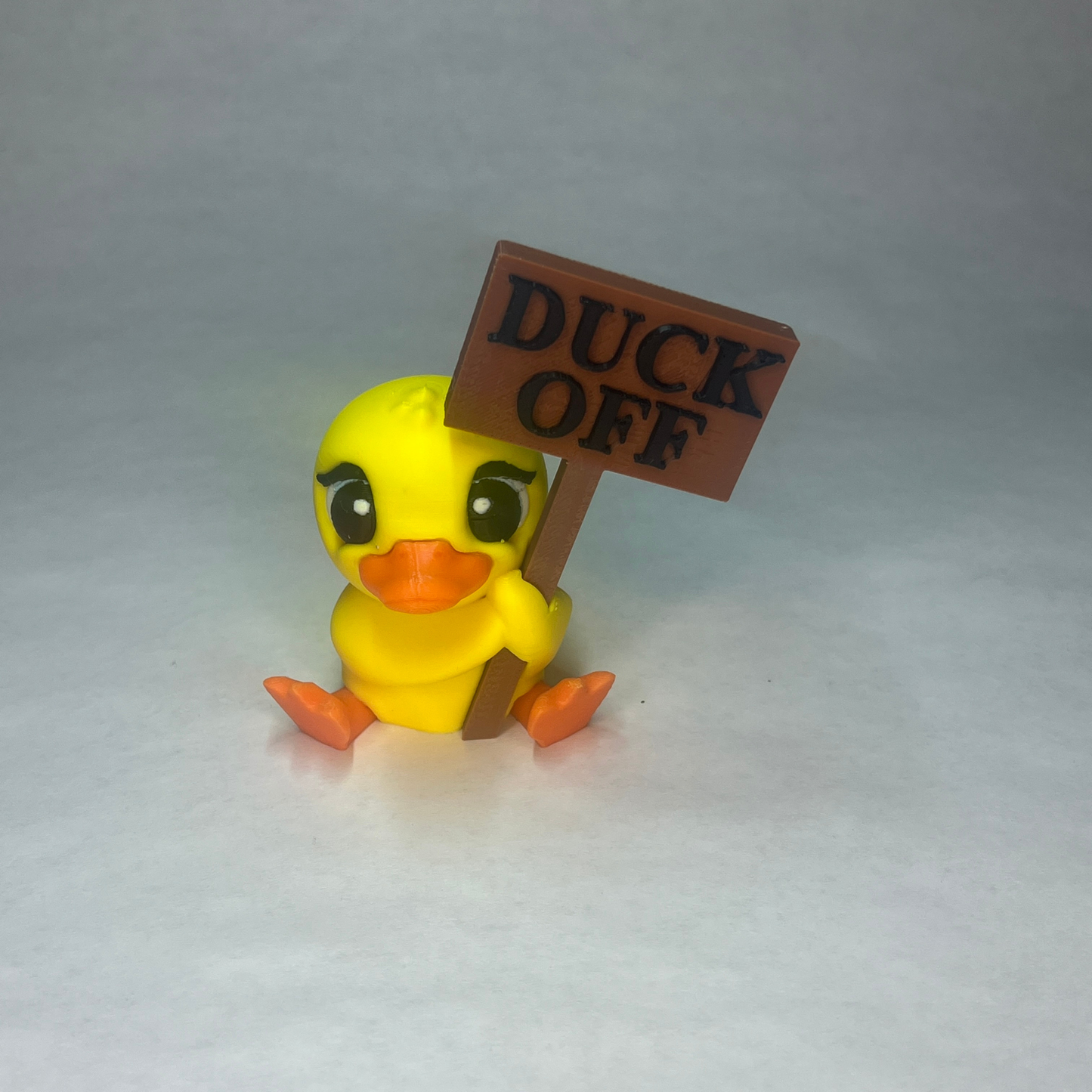 Yellow Duck With Sign 1