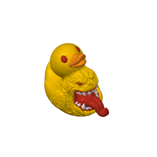 Toothy Tongue Mimic Monster Dash Duck (3D render, made to order)