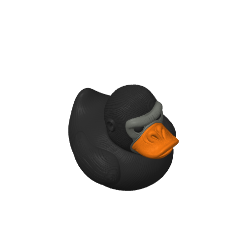 Powerful Silverback Dash Duck (3D render, made to order)