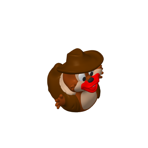 Chipper Acorn Pal Dash Duck (3D render, made to order)
