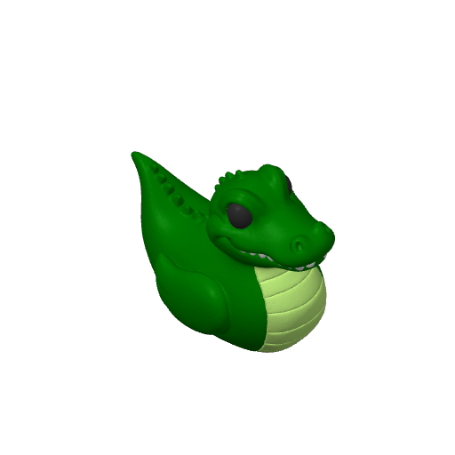 Toothy Swamp Lurker Dash Duck (3D render, made to order)