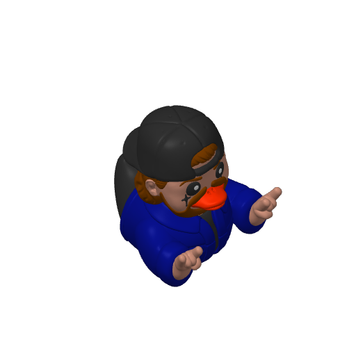 Tattooed Country Rapper Dash Duck (3D render, made to order)