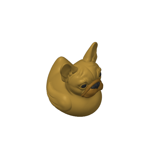 Bat Eared Frenchie Dash Duck (3D render, made to order)