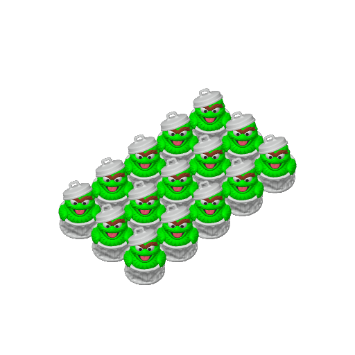 Grouchy Trash Can Dweller Dash Duck (3D render, made to order)