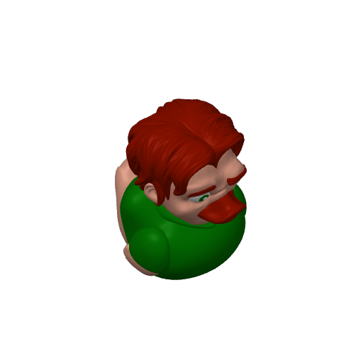 Hunchbacked Bell Ringer Dash Duck (3D render, made to order)