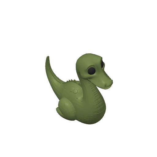 Long Necked Gentle Giant Dash Duck (3D render, made to order)