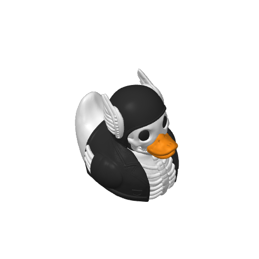 Bony Motorcycle Rider Dash Duck (3D render, made to order)