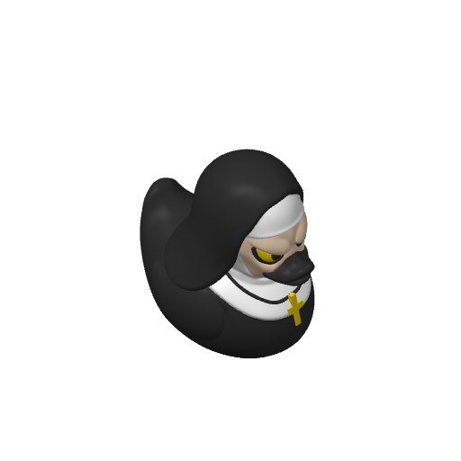 Demon Nun Habit Dash Duck (3D render, made to order)