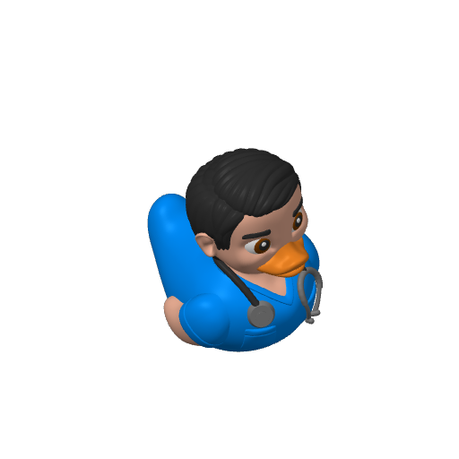 Scrubs Wearing Male Nurse Dash Duck (3D render, made to order)