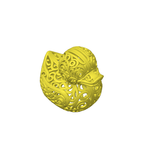 Ornate Lacework Showpiece Dash Duck (3D render, made to order)