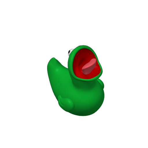 Cartoon Cat Chase Lizard Dash Duck (Version 2) (3D render, made to order)