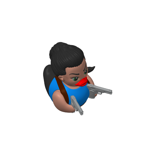 Tomb Raiding Adventurer Dash Duck (3D render, made to order)