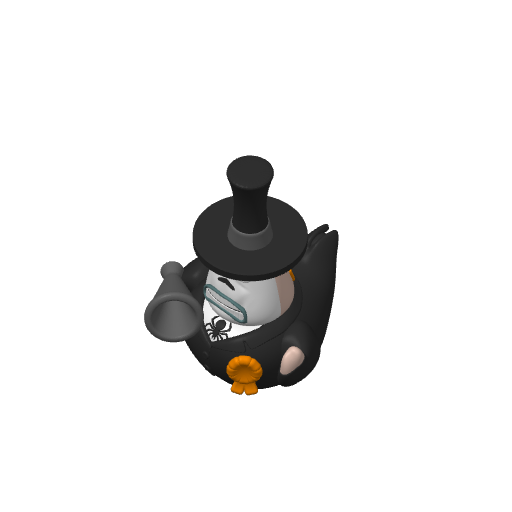 Sash Wearing Small Town Mayor Dash Duck (3D render, made to order)