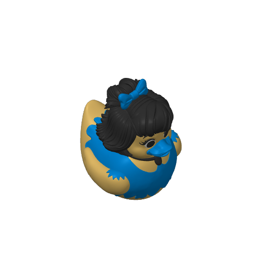 Pearl Necklace Stone Age Neighbor Dash Duck (3D render, made to order)