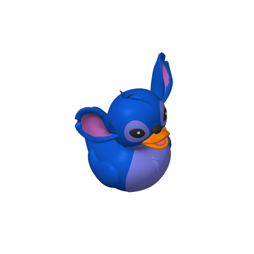 Blue Experiment Alien Dash Duck (Version 2) (3D render, made to order)