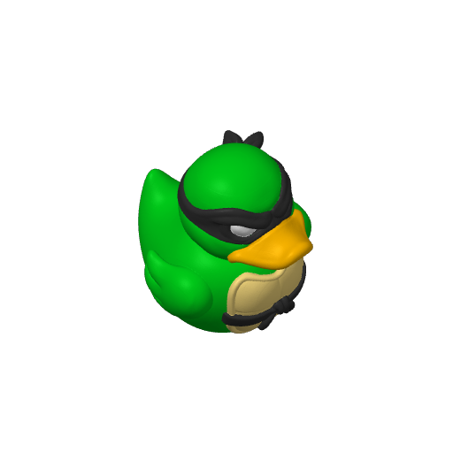 Turtle Team Group Dash Duck (3D render, made to order)