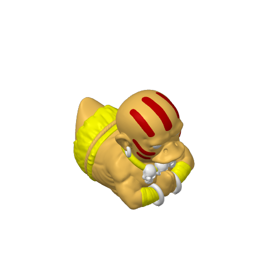 Bald Stretchy Yoga Master Dash Duck (3D render, made to order)