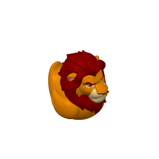 Wise Lion King Father Dash Duck (3D render, made to order)