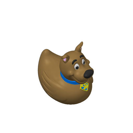 Cowardly Great Dane Dash Duck (Version 2) (3D render, made to order)