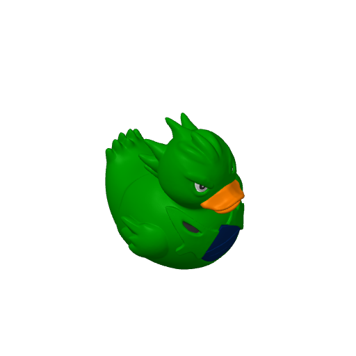 Armored Rock Kaiju Dash Duck (3D render, made to order)