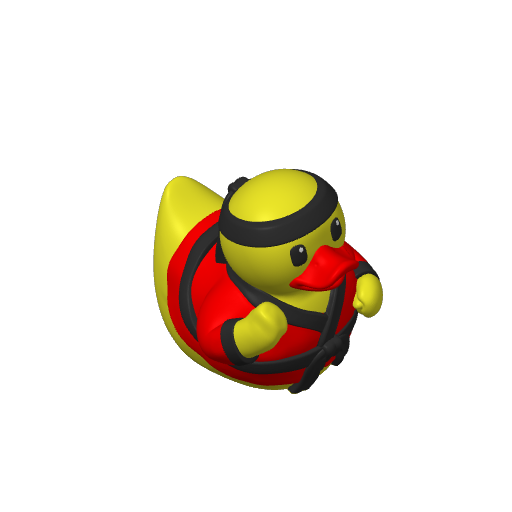 White Belt Martial Artist Dash Duck (3D render, made to order)