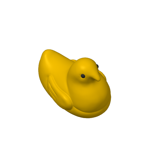 Marshmallow Spring Chick Dash Duck (3D render, made to order)