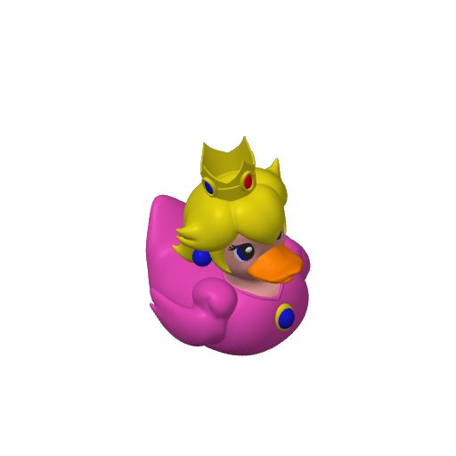 Pink Gown Royal Lady Dash Duck (3D render, made to order)