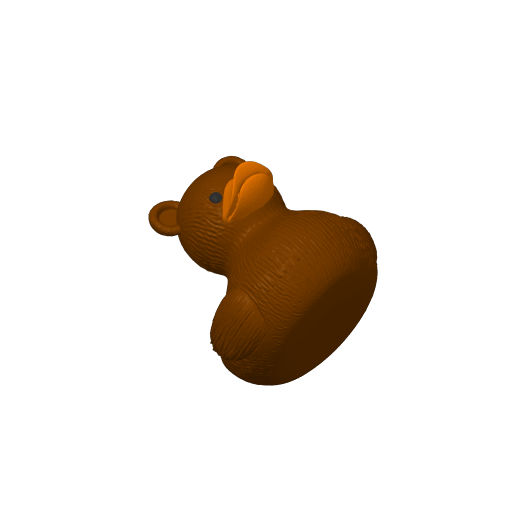 Fuzzy Forest Bruiser Dash Duck (Version 2) (3D render, made to order)