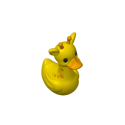 Long Necked Spotty Giant Dash Duck (Version 2) (3D render, made to order)