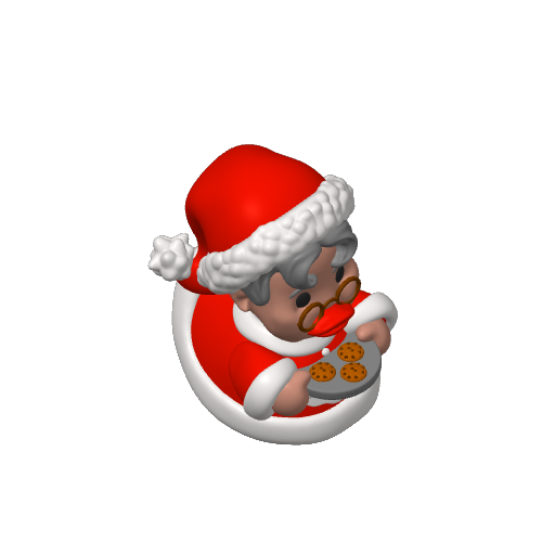 Mrs Claus Cookie Baker Dash Duck (Version 2) (3D render, made to order)