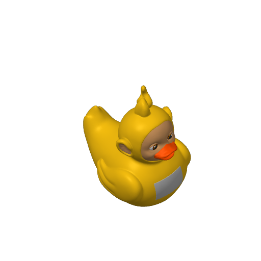 Yellow Antennaed Playtime Dash Duck (3D render, made to order)