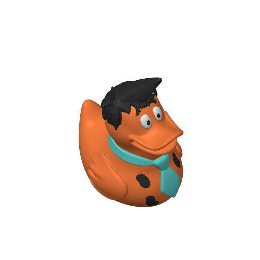Prehistoric Bedrock Dad Dash Duck (3D render, made to order)