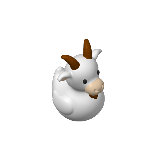 Horned Mountain Climber Dash Duck (3D render, made to order)