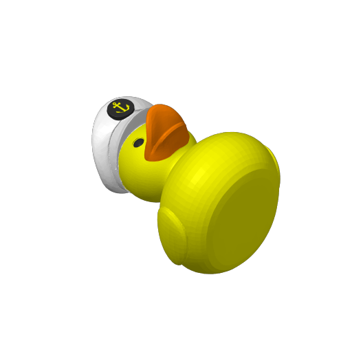 Seafaring Skipper Cap Dash Duck (3D render, made to order)