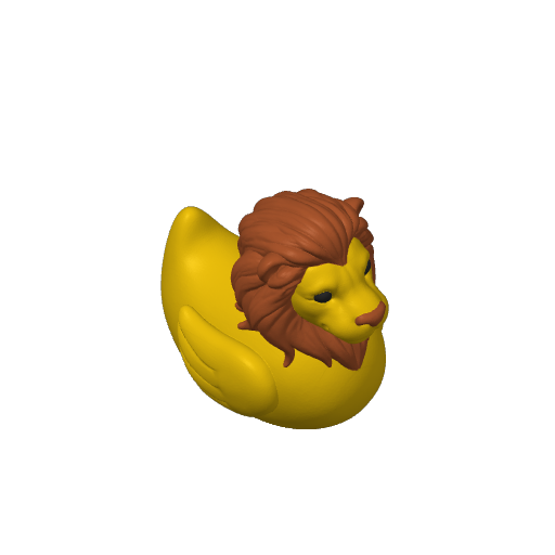 Mane Shaking King Dash Duck (3D render, made to order)