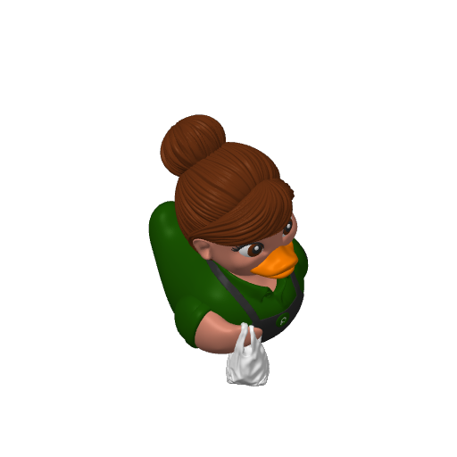 Grocery Store Employee Lady Dash Duck (3D render, made to order)