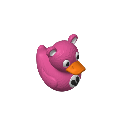 Pink Bear Suit Battle Royale Dash Duck (3D render, made to order)