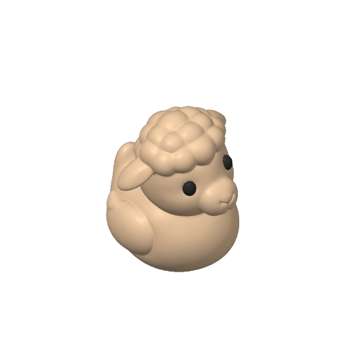 Woolly Farm Flock Member Dash Duck (3D render, made to order)