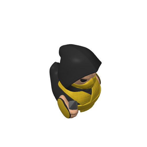 Spear Throwing Ninja Dash Duck (3D render, made to order)