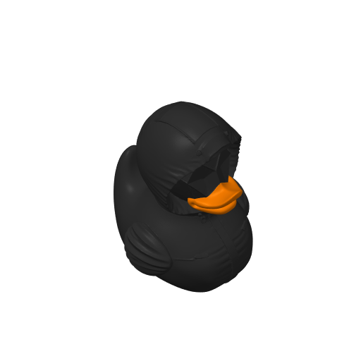 Black Masked Game Master Dash Duck (Version 2) (3D render, made to order)