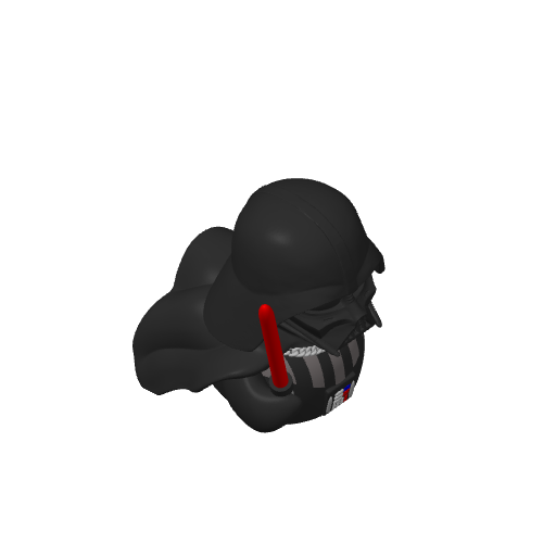 Dark Armored Caped Overlord Dash Duck (3D render, made to order)