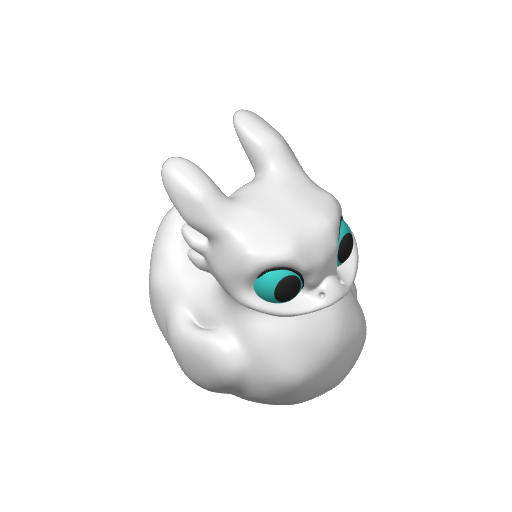 White Scaled Dragon Mate Dash Duck (3D render, made to order)