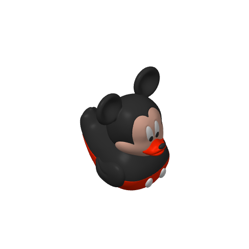 Round Eared Classic Mouse Dash Duck (Version 3) (3D render, made to order)