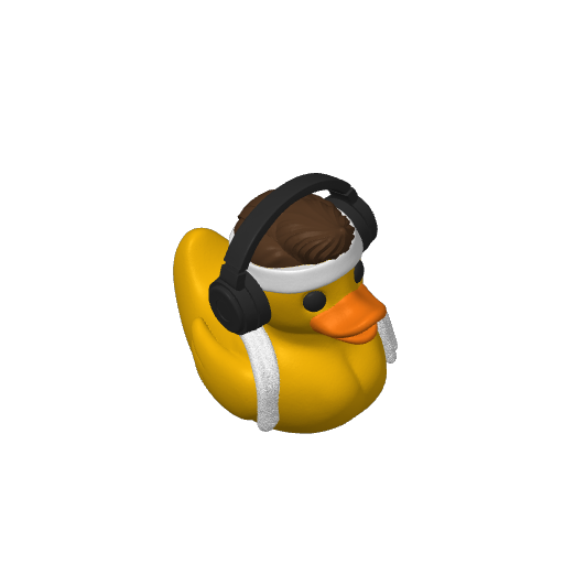 Muscle Flexing Gym Bro Dash Duck (3D render, made to order)