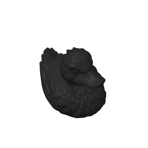 Dark Feathered Messenger Dash Duck (3D render, made to order)