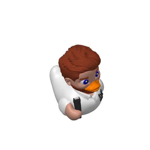 Scissor Snipping Stylist Dash Duck (Version 3) (3D render, made to order)