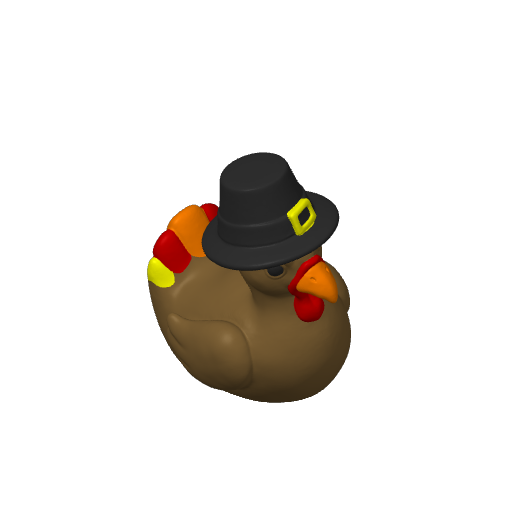Thanksgiving Feast Bird Dash Duck (3D render, made to order)