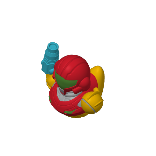 Orange Power Suit Space Huntress Dash Duck (3D render, made to order)